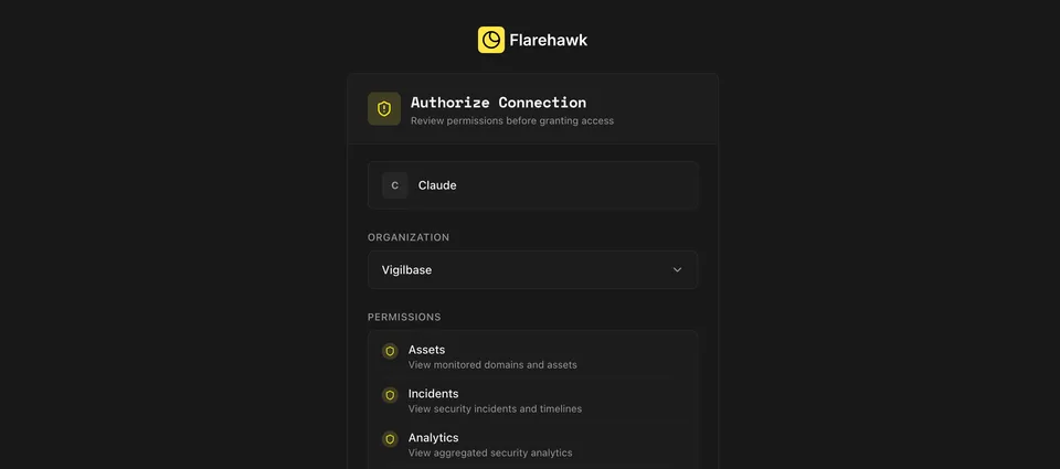 Approval screen for a third-party agent requesting access to an organisation